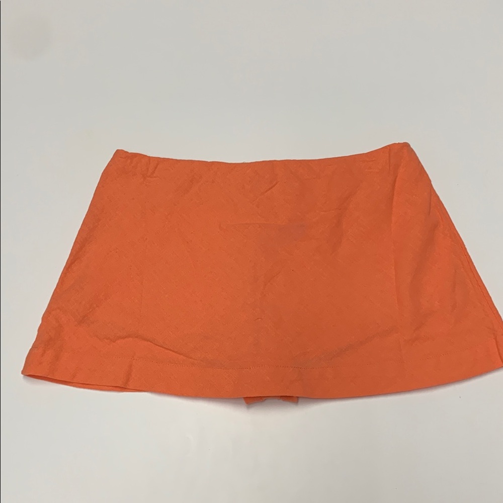 NWOT Free-Est By Free People Orange Skort size Medium Skirt - Picture 5 of 6